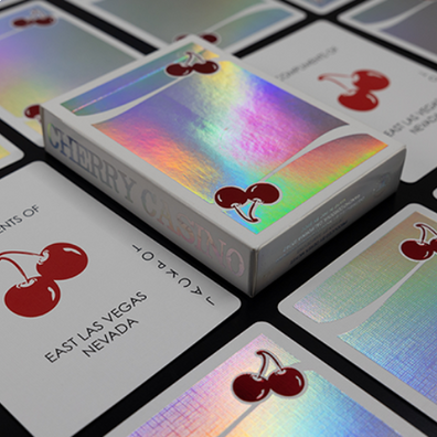 Cherry Casino Sands Mirage (Holographic) Playing Cards